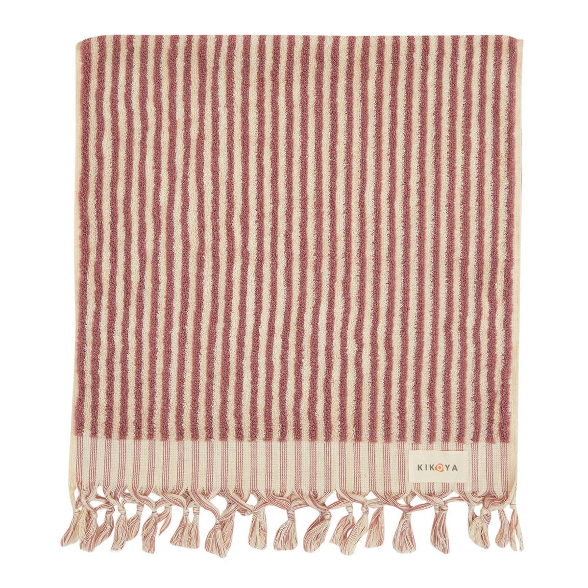 Stripe Bubble Handloomed Turkish Hand Towels 17x38" Bohemian by Kikoya — view 13