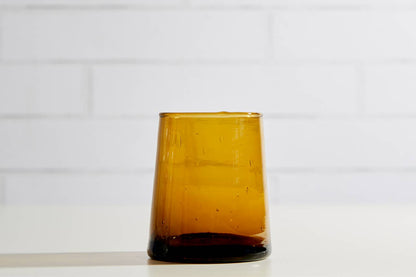 Moroccan Cone Glassware Small - Amber by Verve Culture — view 7