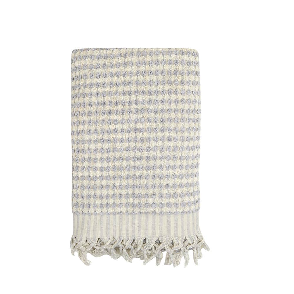 Pompom Bubble Handloom Bath Turkish Towels Farmhouse Decor by Kikoya — view 4