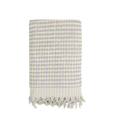 Pompom Bubble Handloom Bath Turkish Towels Farmhouse Decor by Kikoya — view 4