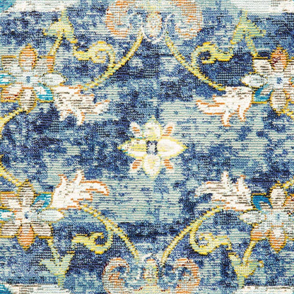 Gabriella Blue Floral Blue / Multi Area Rug