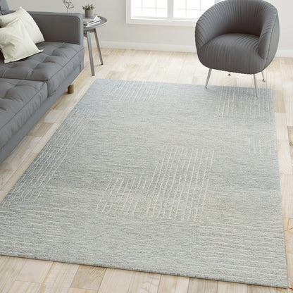 Geometric Contemporary Hand-Tufted Area Rug