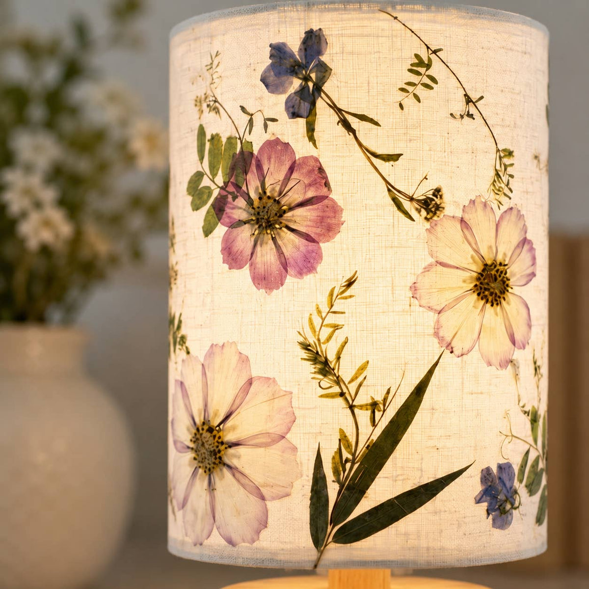Real Pressed Flower Lamp by Sunnie Lane — view 2