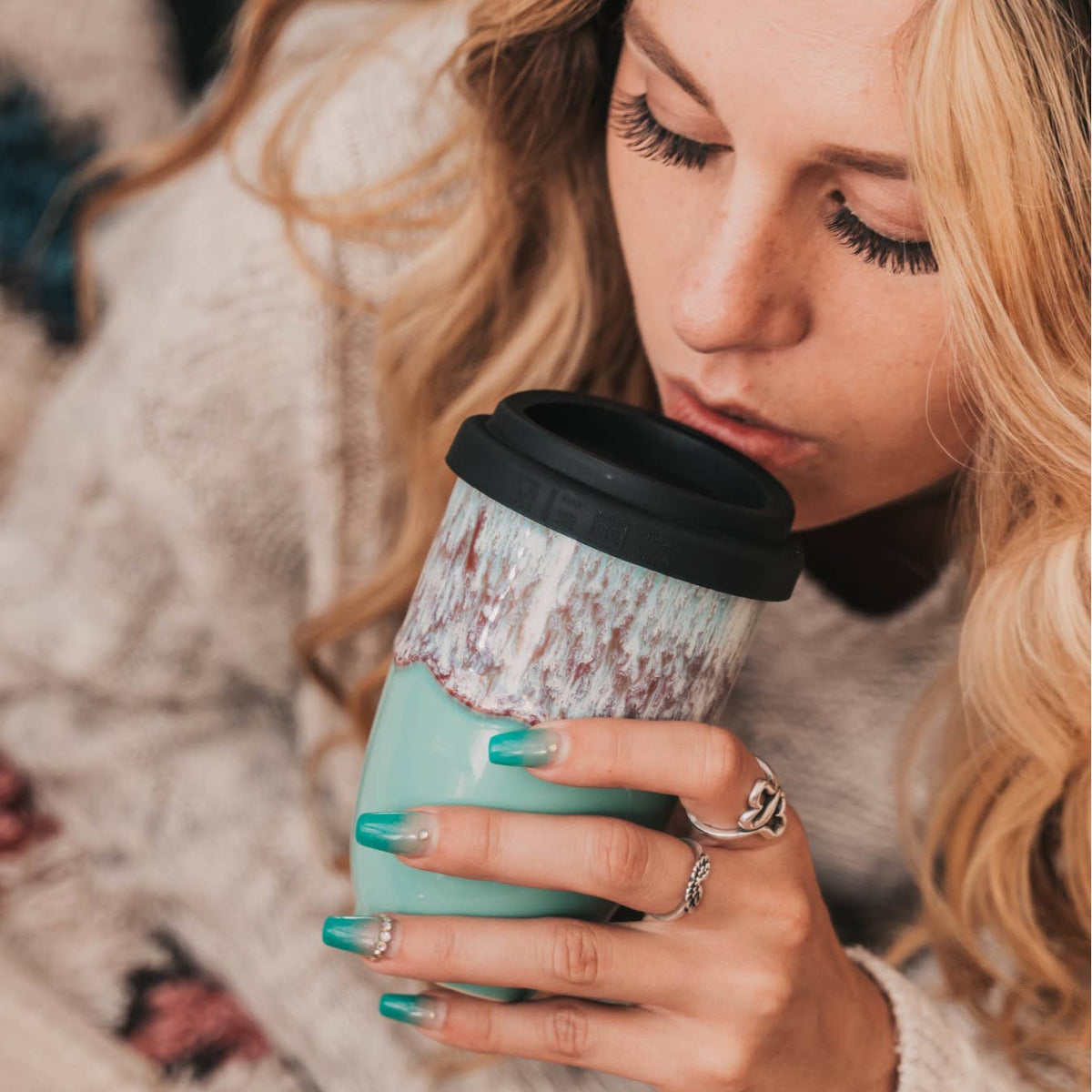 Nebula Ceramic Travel Mug – 12oz - Perfect For Gift Shop by Nova Ceramics Travel Mugs — view 7