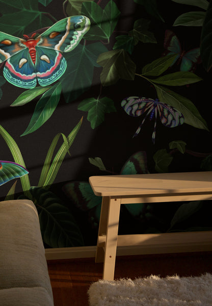 Papillons verts de la jungle