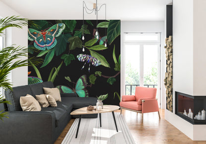 Papillons verts de la jungle