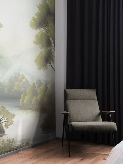 Misty Pond Elegance