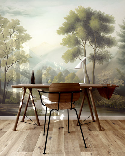 Misty Pond Elegance