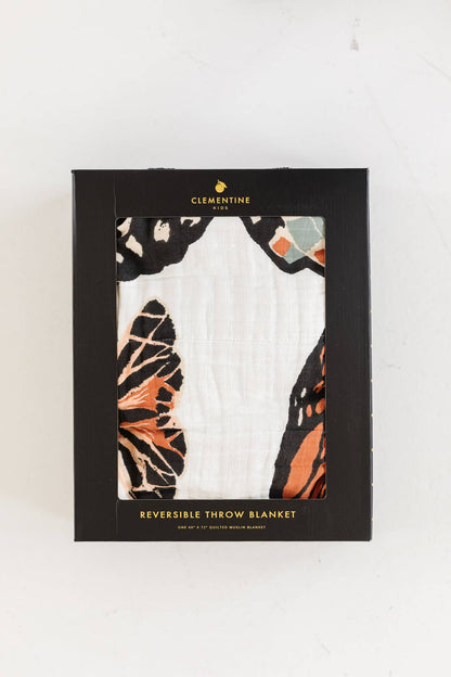 Large Butterfly Collector Throw Blanket by Clementine Kids — view 5