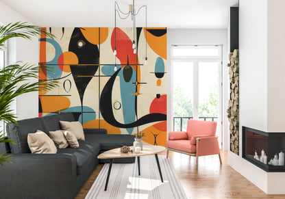 Abstract Mid-Century Whimsy