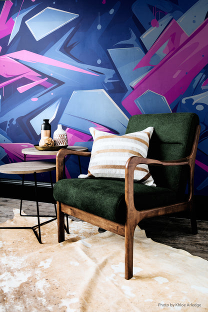 Blue and Pink Graffiti Flow