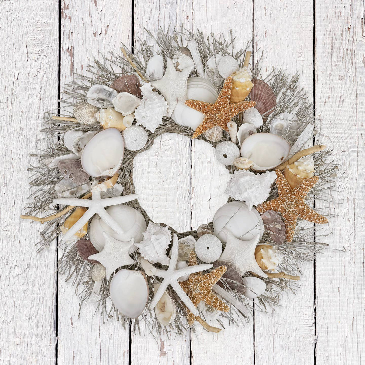 Harbor Shore Seashell Wreath by Andaluca