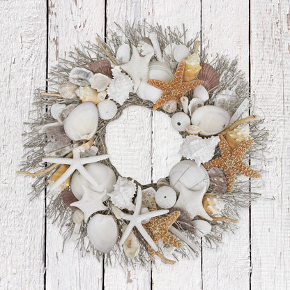 Harbor Shore Seashell Wreath by Andaluca