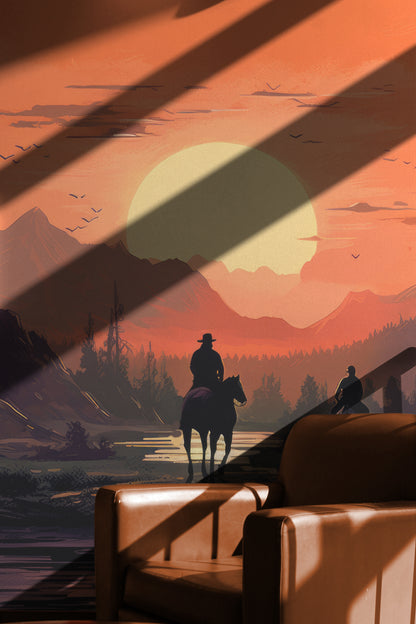 Balade au coucher du soleil dans l'Ouest