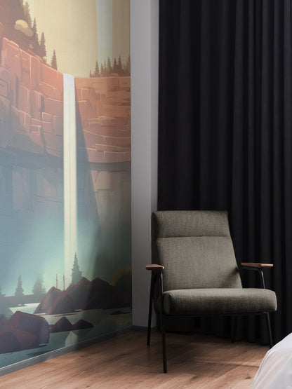 Sunset Waterfall Retreat