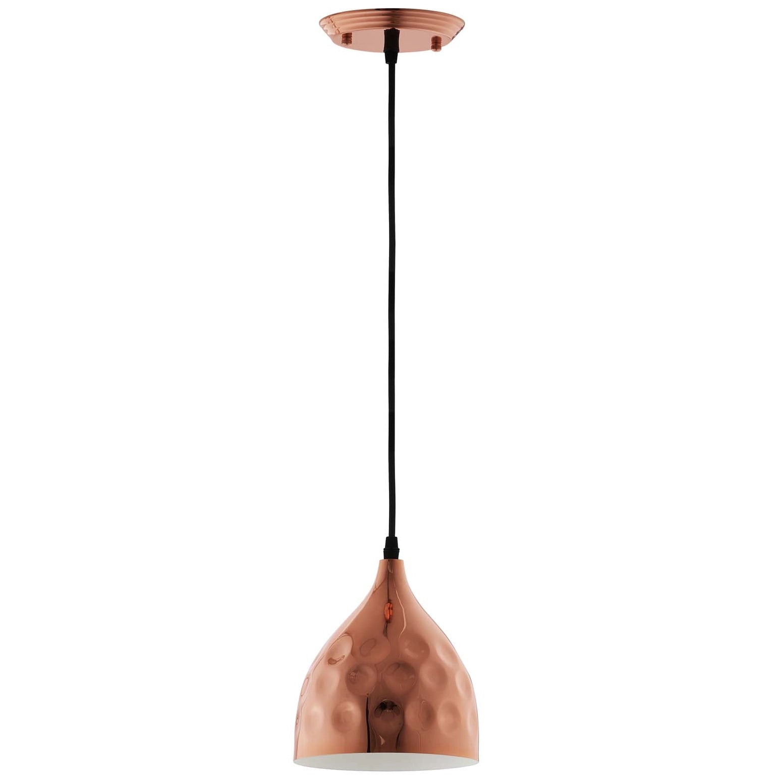 Rose Gold Blush Bloom Bell Pendant glamorous pink ceiling fixture