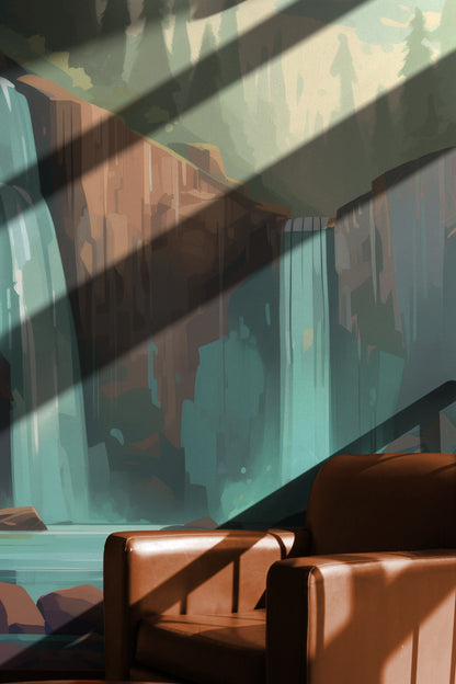 Woodland Anime Waterfall