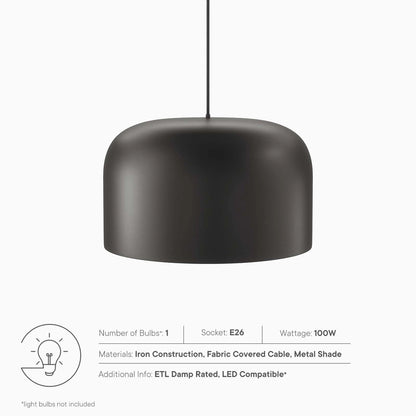 Onyx Avenue 1-Light Pendant Light