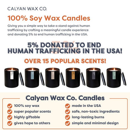 Oakmoss + Amber - Matte Black Tumbler Soy Candle
