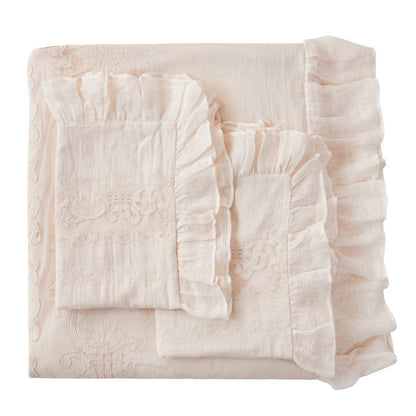 Tabitha Linen Duvet Cover Set by Mélange Home — view 31