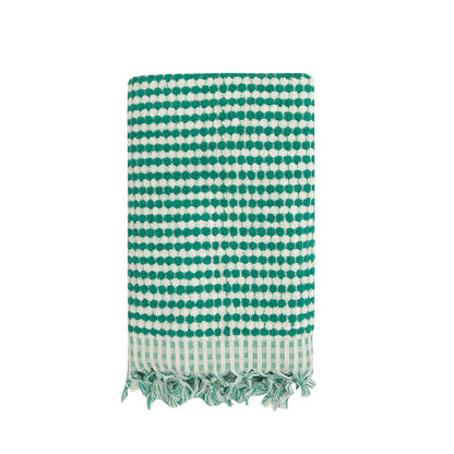 Pompom Bubble Handloom Bath Turkish Towels Farmhouse Decor by Kikoya — view 12