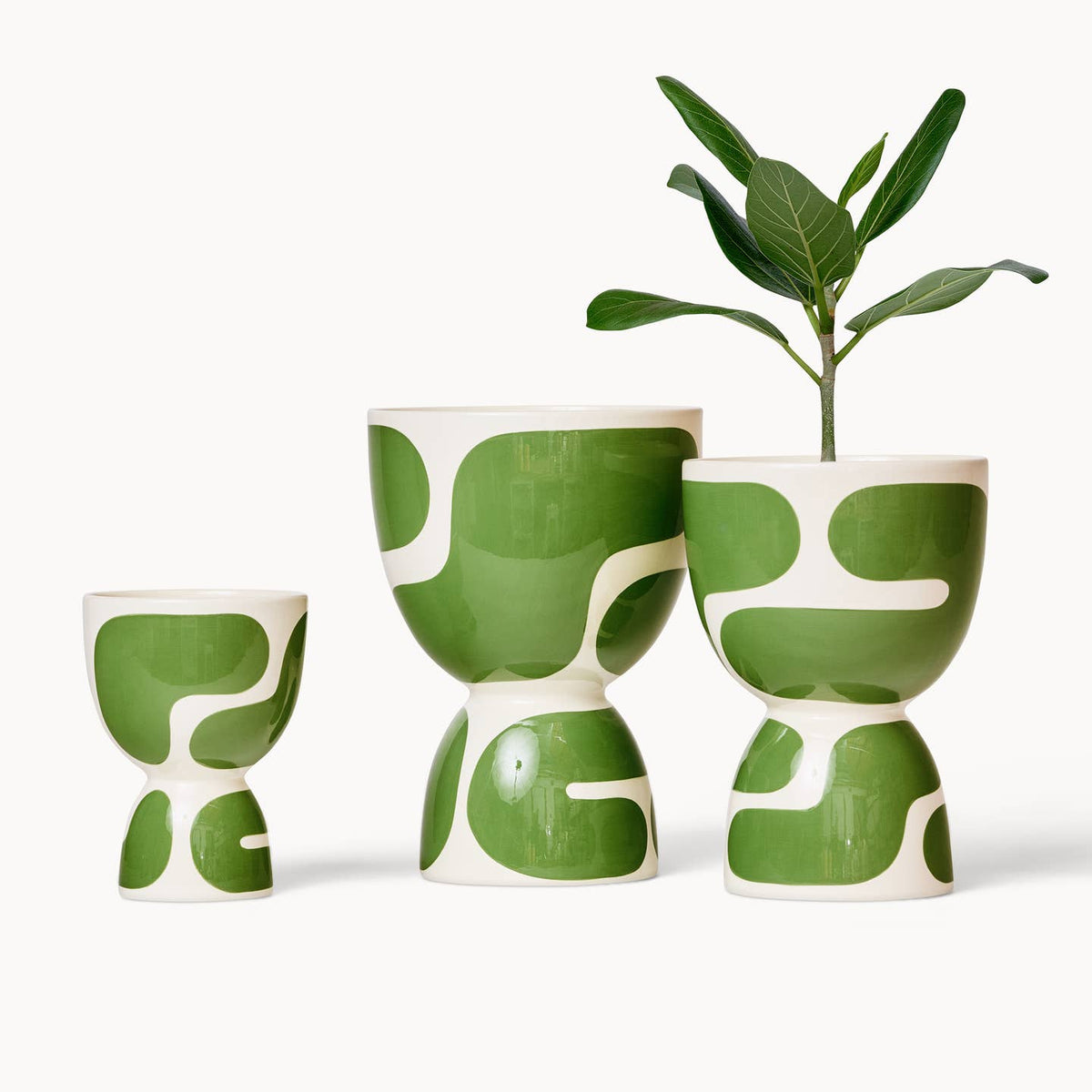 Meadow Color Block Stacked Planters (Gloss) by Franca