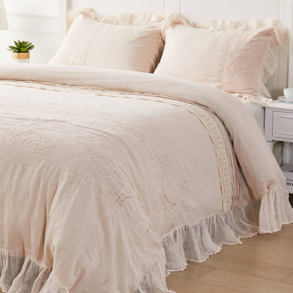 Tabitha Linen Duvet Cover Set by Mélange Home