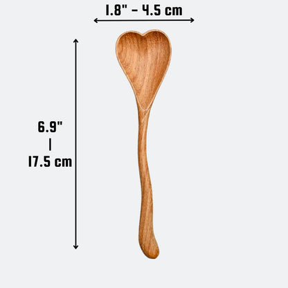 Wiggly Heart-Shaped Wooden Spoon - Home Decor and Gifts by 194 Craft House — view 2