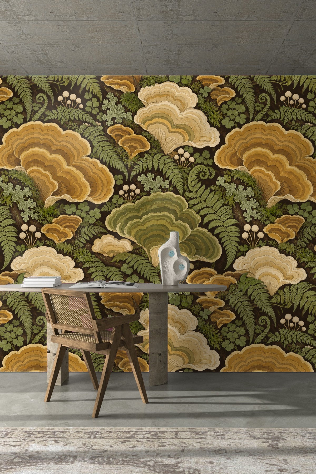 Organic pattern used in a functional laundry space