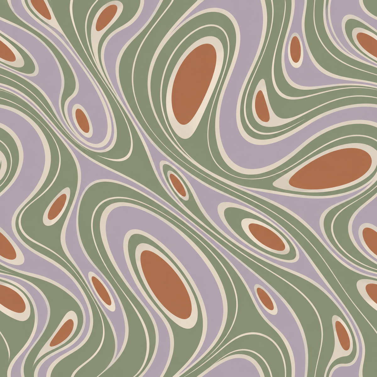 Pattern repetition and scale showing continuous flow design