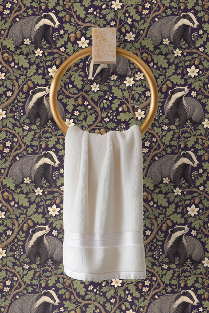 Edge of wallpaper roll showing color vibrancy and design precision