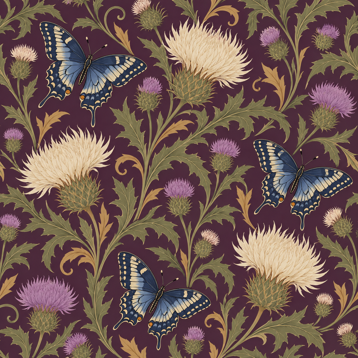 Thistle & Swallowtail wallpaper image 13