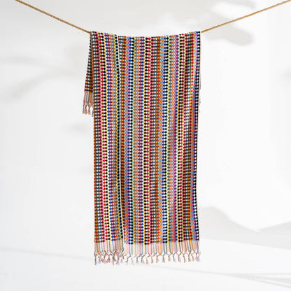 Pompom Bubble Handloom Bath Turkish Towels Farmhouse Decor by Kikoya — view 48