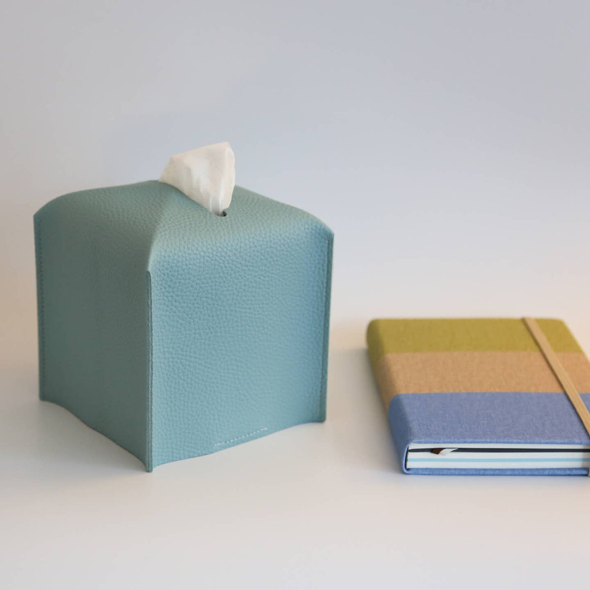 Vegan Leather Tissue Box Cover - Square by Zora Botanica — view 6