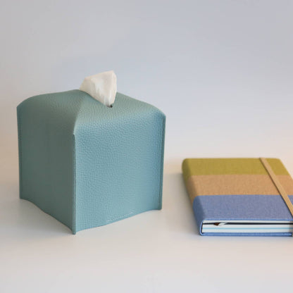 Vegan Leather Tissue Box Cover - Square by Zora Botanica — view 6