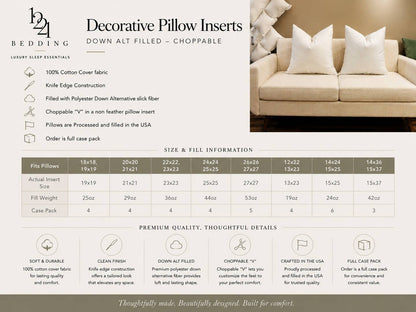 New! Down Alternative Choppable Pillow Inserts by Down Decor — view 15