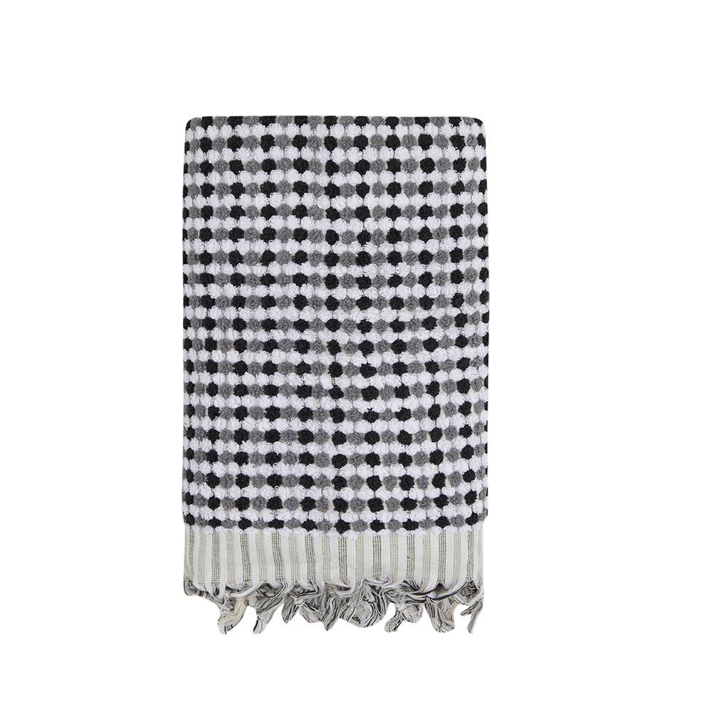 Pompom Bubble Handloom Bath Turkish Towels Farmhouse Decor by Kikoya — view 8