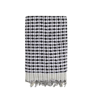 Pompom Bubble Handloom Bath Turkish Towels Farmhouse Decor by Kikoya — view 8