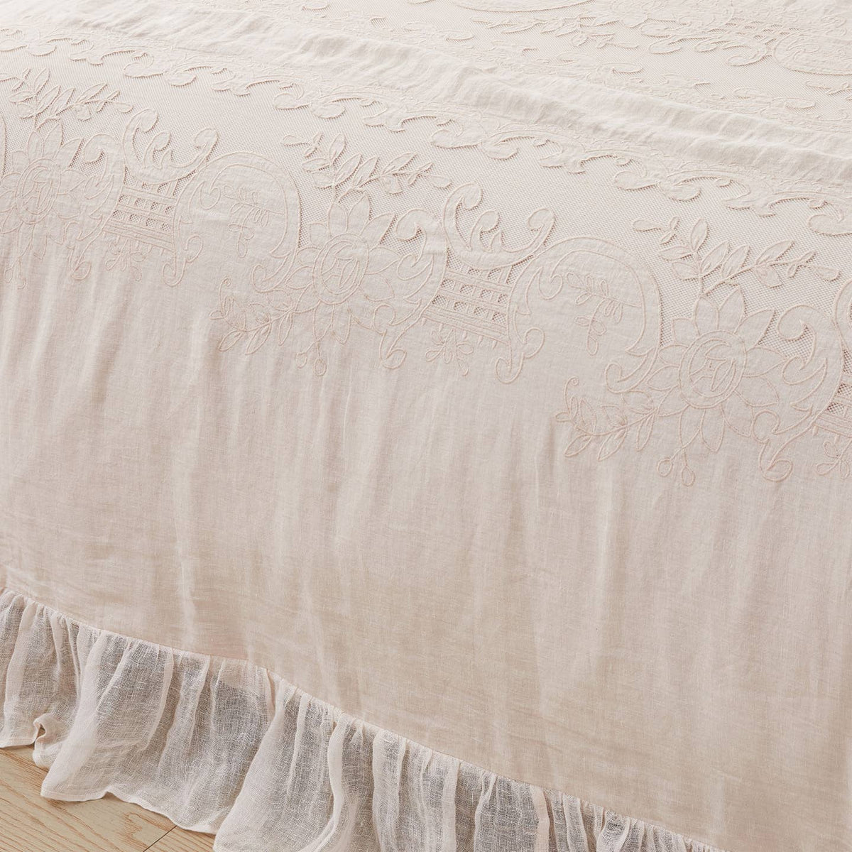 Tabitha Linen Duvet Cover Set by Mélange Home — view 28