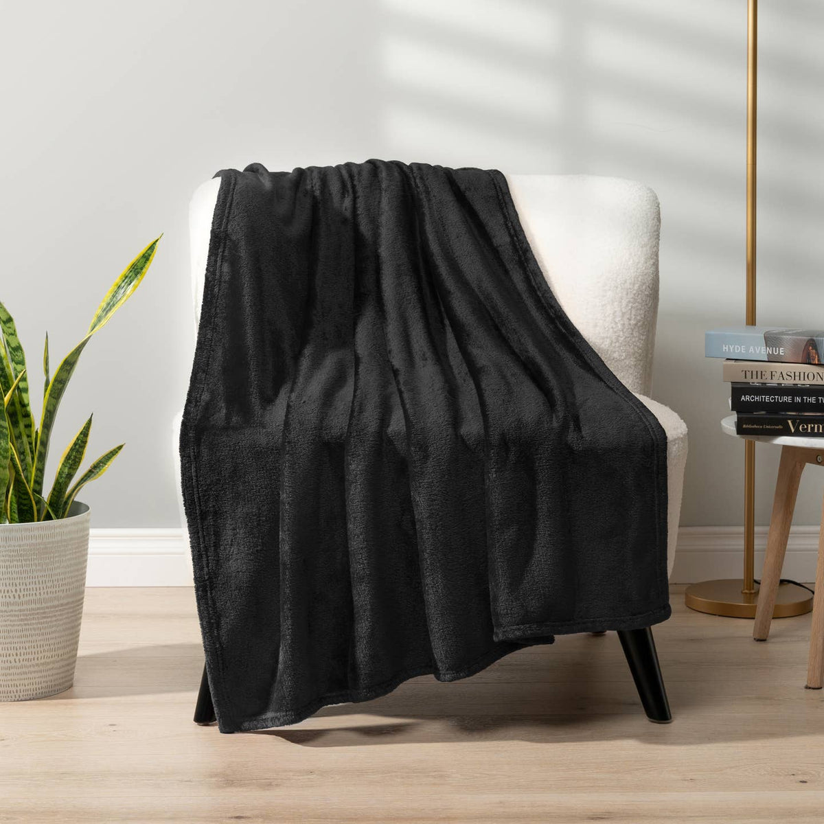 Classic Fleece Throw Blanket by Pavilia
