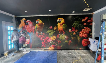 Paradis des perroquets vivants