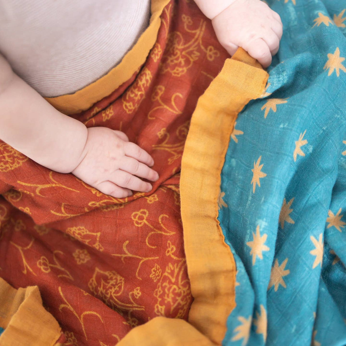 Our Lady of Guadalupe Luxury Double Sided Muslin Catholic Blanket by The Little Rose Shop — view 7