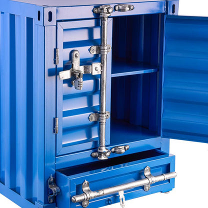 Double Door End Table: Container Inspired