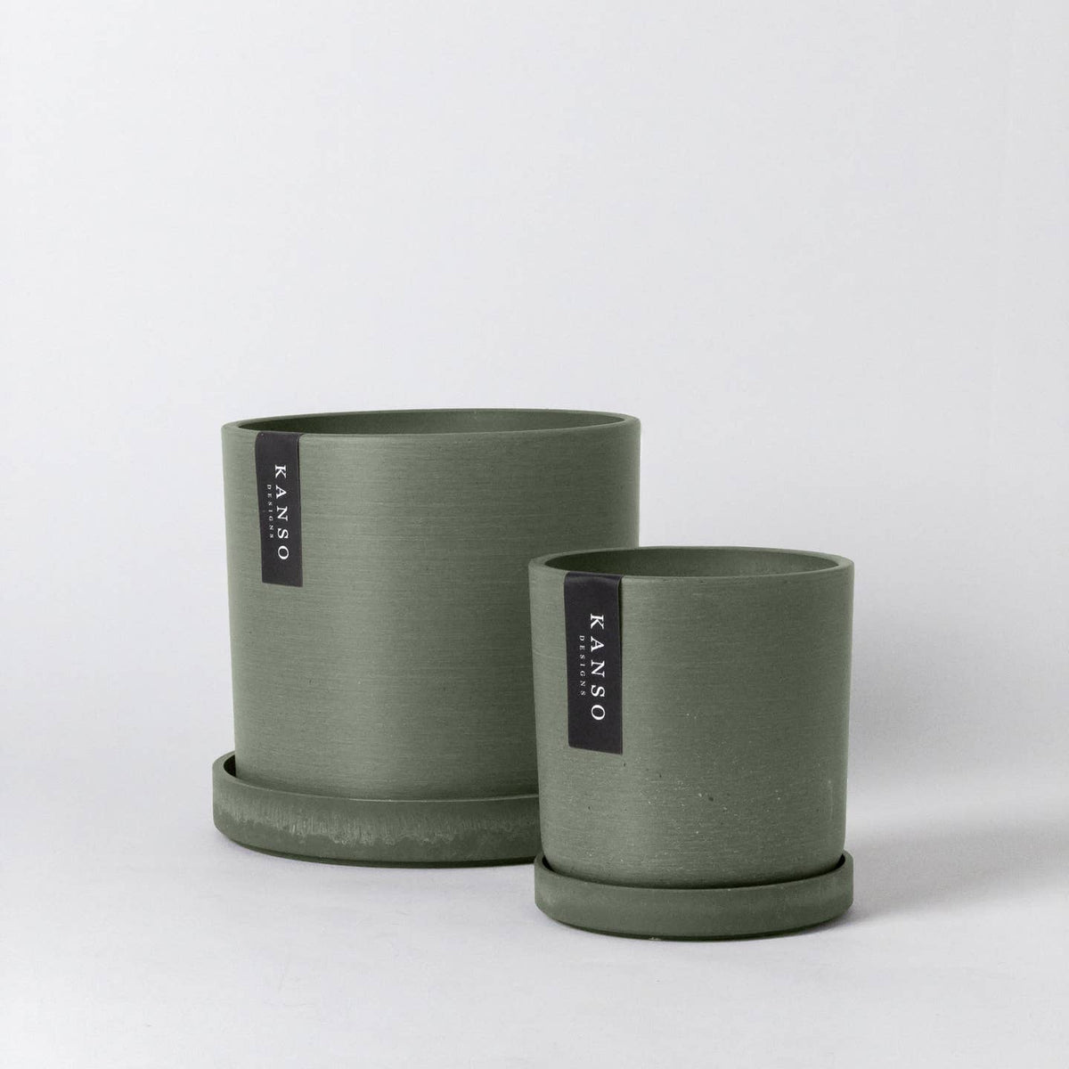 7" & 4" Signature Planters & Saucer — Earth Tones by Kanso Designs — view 11