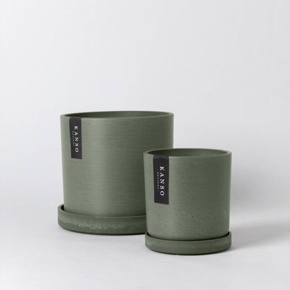 7" & 4" Signature Planters & Saucer — Earth Tones by Kanso Designs — view 11