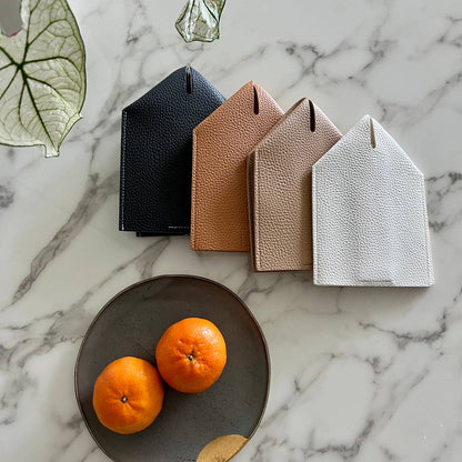 Vegan Leather Tissue Box Cover - Square by Zora Botanica — view 3