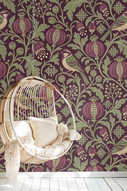Close-up view of the Damson Seed Weave pattern elements in natural light