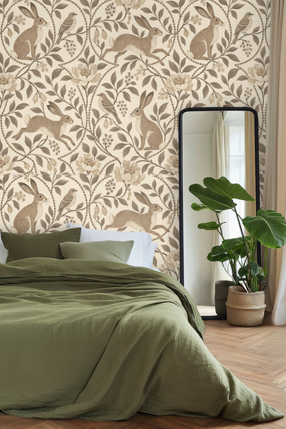 Wallpaper in natural light highlighting texture and subtle color gradients