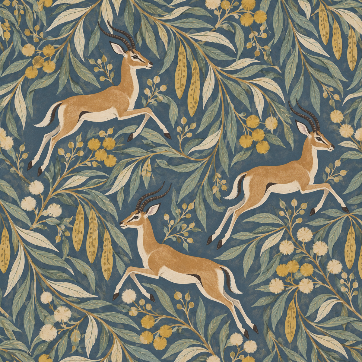 Artistic wallpaper close-up showing layered brushstroke texture and pattern repetition
