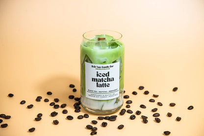 Iced Matcha Latte Coffee Candle by Noir Lux Candle Co — view 7
